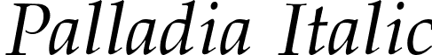 Palladia Italic font - Palladia_Italic.ttf