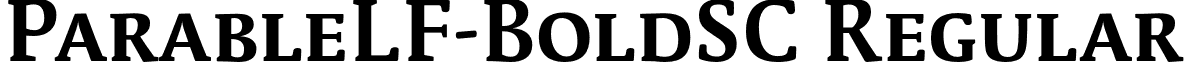 ParableLF-BoldSC Regular font - ParableLF-BoldSC.otf