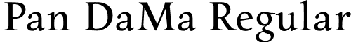 Pan DaMa Regular font - PanDaMa.otf