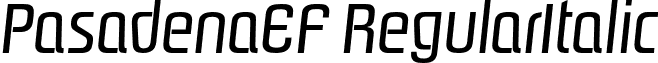 PasadenaEF RegularItalic font - PasadenaEF-RegularItalic.otf