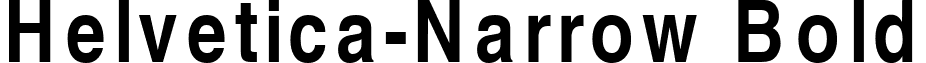Helvetica-Narrow Bold font - Helvetica Narrow Bold.ttf