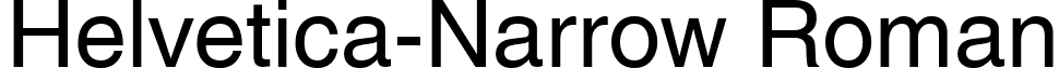 Helvetica-Narrow Roman font - HelveticaNw.ttf