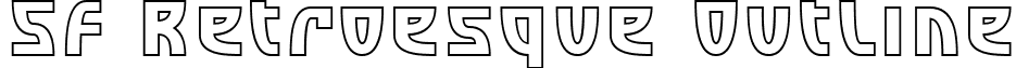 SF Retroesque Outline font - sf-retroesque.outline.ttf