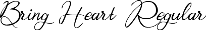 Bring Heart Regular font - Bring Heart.ttf