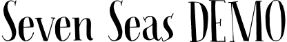 Seven Seas DEMO font - Seven Seas DEMO.otf