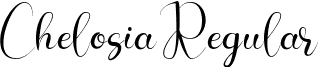 Chelosia Regular font - Chelosia.ttf