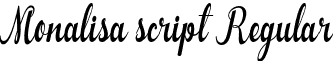 Monalisa script Regular font - Monalisa script.otf