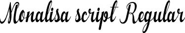 Monalisa script Regular font - Monalisa script.ttf