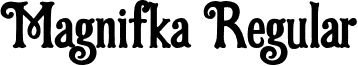 Magnifka Regular font - magnifika.otf