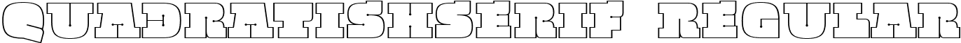 QuadratishSerif Regular font - Quadratish Serif Thin.ttf