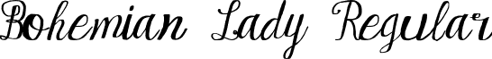 Bohemian Lady Regular font - BohemianLady.otf