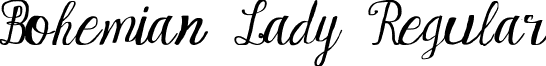 Bohemian Lady Regular font - BohemianLady.ttf