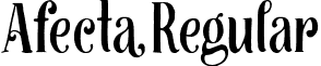 Afecta Regular font - Afecta typeface.otf