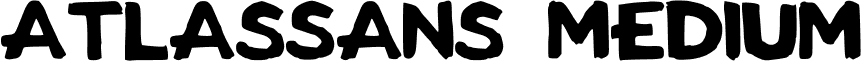 AtlasSans Medium font - Atlas_sans.ttf