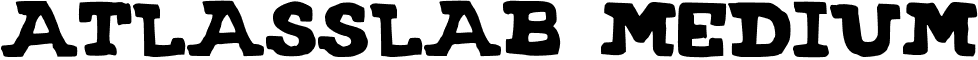 AtlasSlab Medium font - Atlas_slab.otf