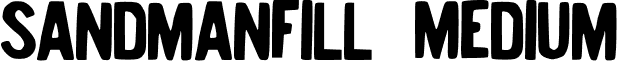SandmanFill Medium font - Sandman_Fill.otf