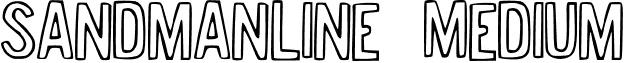 SandmanLine Medium font - Sandman_Line.otf