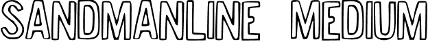 SandmanLine Medium font - Sandman_Line.ttf