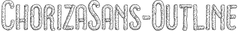 ChorizaSans-Outline & font - Choriza Sans Outline.otf