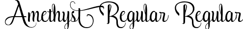 Amethyst Regular Regular font - Amethyst.ttf