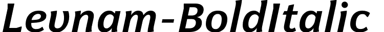 Levnam-BoldItalic & font - Levnam Bold Italic.otf