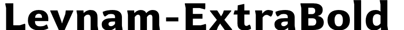 Levnam-ExtraBold & font - Levnam Extra Bold.otf