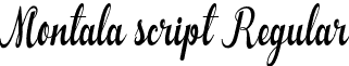 Montala script Regular font - Montala script.otf