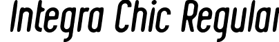 Integra Chic Regular font - Integra Chic Italic.ttf