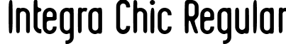 Integra Chic Regular font - Integra Chic.ttf