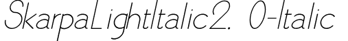 SkarpaLightItalic2. 0-Italic & font - Skarpa Light Italic 2.0.otf