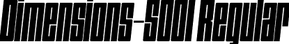 Dimensions-500I Regular font - Dimensions 500 Italic.ttf