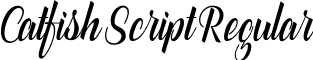 Catfish Script Regular font - catfish script.ttf