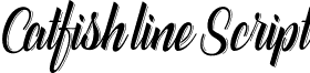 Catfish line Script font - catfish line script.otf