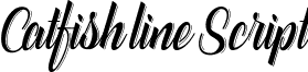 Catfish line Script font - catfish line script.ttf