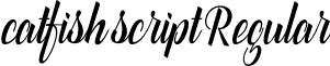 catfish script Regular font - catfish script.otf