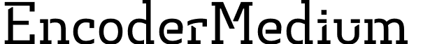 EncoderMedium & font - Encoder Medium.otf