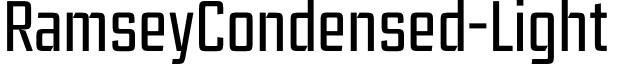 RamseyCondensed-Light & font - Ramsey Condensed Light.otf