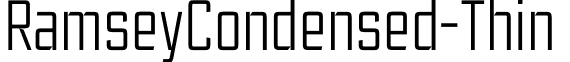 RamseyCondensed-Thin & font - Ramsey Condensed Thin.otf