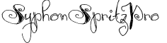SyphonSpritzPro & font - Syphon Spritz Pro.otf