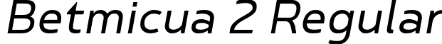 Betmicua 2 Regular font - Betmicua-Regular6.otf