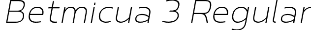 Betmicua 3 Regular font - Betmicua-Regular5.otf