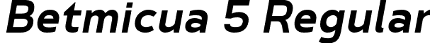 Betmicua 5 Regular font - Betmicua-Regular3.otf