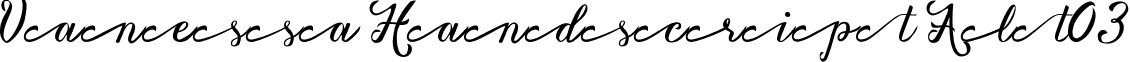 Vanessa Handscript Alt03 font - Vanessa Handscript alt03.ttf