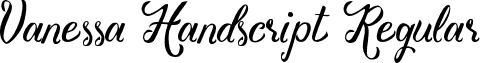 Vanessa Handscript Regular font - Vanessa Handscript.otf