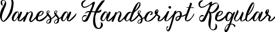 Vanessa Handscript Regular font - VanessaHandscriptRegular.ttf