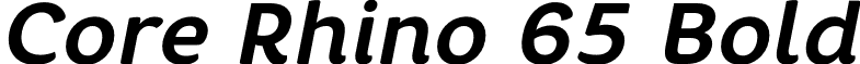 Core Rhino 65 Bold font - CoreRhino65Bold-Italic.otf