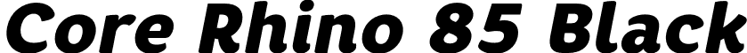 Core Rhino 85 Black font - CoreRhino85Black-Italic.otf