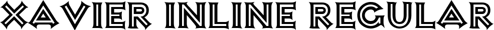 Xavier Inline Regular font - Xavier Inline.ttf