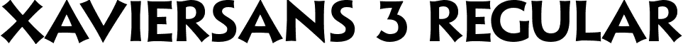 XavierSans 3 Regular font - Xavier Sans Bold.ttf