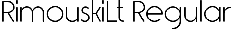 RimouskiLt Regular font - Rimouski Light.ttf